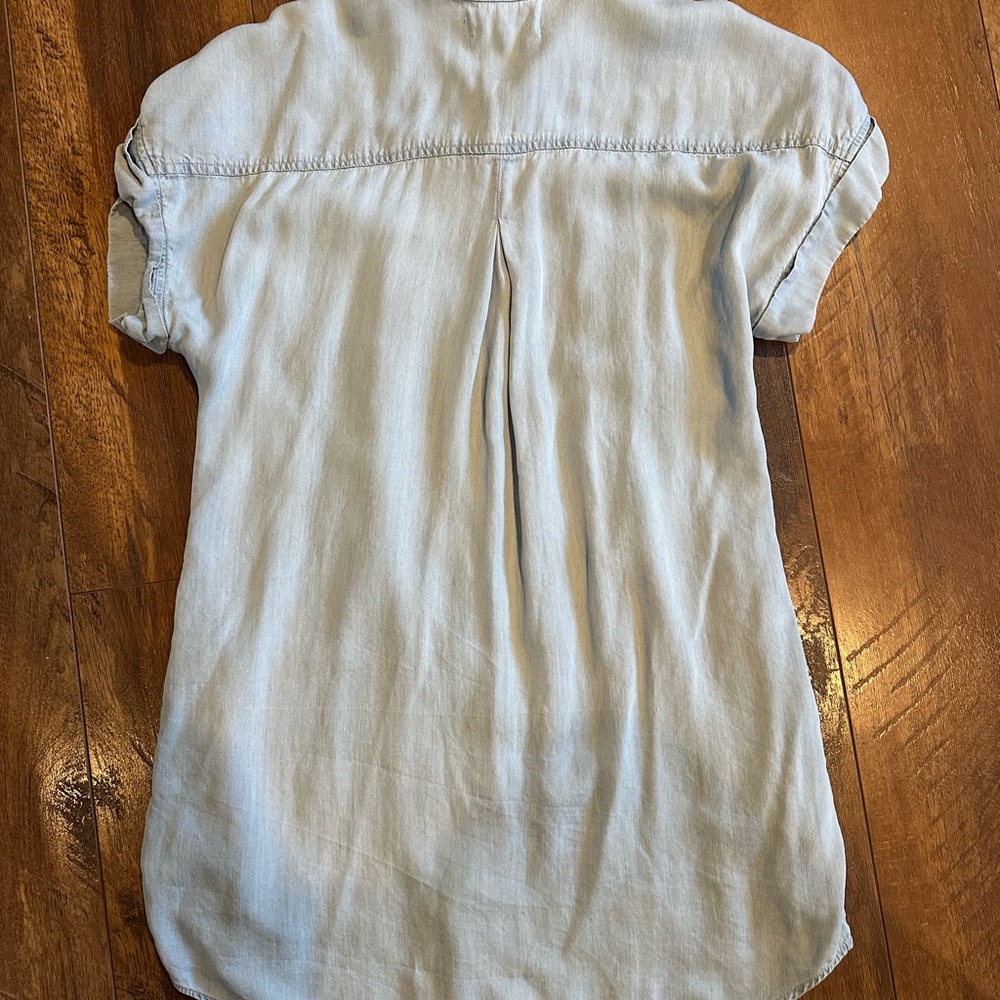 Dear John Light Blue Button Down Collared Jean Dr… - image 5